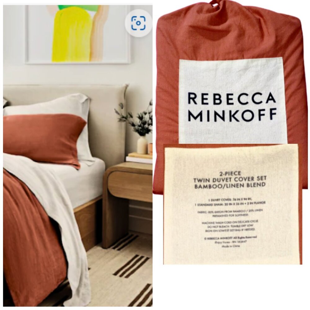 Rebecca Minkoff Terracotta Duvet Cover Set